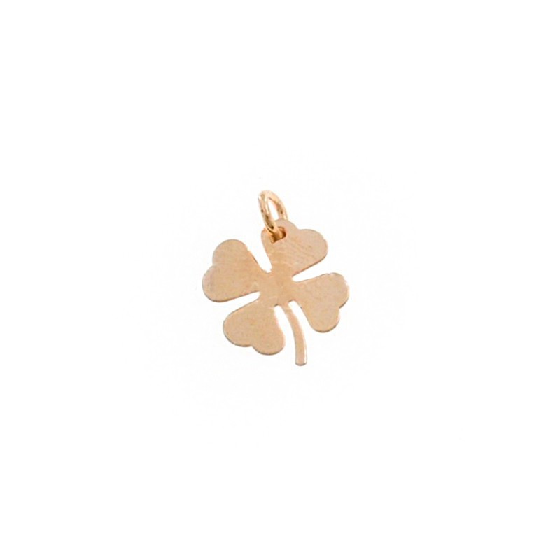 Four-leaf clover pendant in rose gold plated 925 silver
