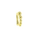 Ear cuff a sfere degradè placcato oro giallo in argento 925