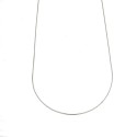 Catenina maglia veneziana da 0,6 mm placcata oro bianco in argento 925 (100 cm)