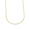 Pop corn link chain yellow gold plated in 925 silver (45 cm)